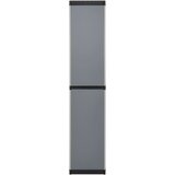  Vrtni ormarić za pohranu s 3 police sivo-crni 34 x 40 x 168 cm | Eponuda.com