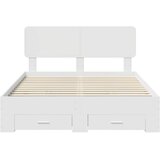  Krevetna konstrukcija Bijelo 140 x 190 cm Konstruirano drvo | shoptok.hr