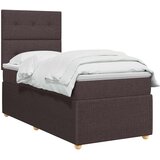  Boxspring krevet s madracem Tamno smeđa 90 x 190 cm Tkanina | shoptok.hr