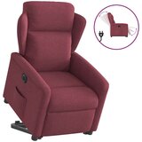  Električni naslonjač na podizanje od tkanine boja vina | shoptok.hr