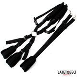 LateToBed BDSM Line Komplet Shoulder Swingstrap Black | Shoptok.si