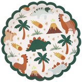 PARTY DECO papirnati krožniki dinozavri, 18x18 cm | Shoptok.si