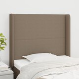 vidaXL Uzglavlje s ušima smeđesivi 83x16x118/128 cm od tkanine Cijene