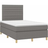  box spring s madracem LED tamnosivi 120 x 200 cm tkanina | shoptok.hr