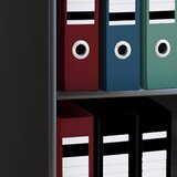 MID.YOU pisarniški regal offas, črna | Shoptok.si