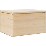  Drvena kutija s poklopcem 40x30x23 cm Puno drvo Bor | shoptok.hr