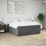  Krevet s oprugama i madracem smeđesivi 200x200 cm od tkanine | shoptok.hr