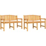  3-dijelni vrtni blagovaonski set od masivne tikovine Smeđa Dužina stola 180 cm | shoptok.hr