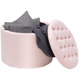 CARRYHOME TABURE, les, tekstil roza | Shoptok.si