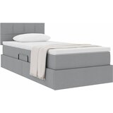 Krevet s madracem i skladištem Svijetlo siva 90 x 190 cm | Eponuda.com