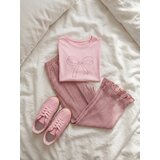 Sinsay Pamučna majica s ukrasnim cirkonima u obliku mašne | shoptok.hr