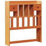  Knjižna postelja brez vzmetnice vošč. rjava 75x190 cm borovina, (21532365) | Shoptok.si