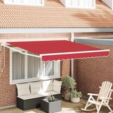 Nadstrešnica Crvena 300 x 250 x 165 cm Poliester i metal | shoptok.hr