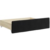 Dnevni krevet na razvlačenje s ladicama crni 90 x 190 cm baršun | shoptok.hr