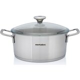 Metalac šerpa plitka 24 cm sa stakl.pok.Santino | ePonuda.com