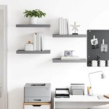  Plutajuće zidne police 4 kom sive 50 x 23 x 3,8 cm MDF | shoptok.hr