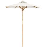  Vrtni suncobran Krem bijela Ø 180 x 230 cm bambus | shoptok.hr