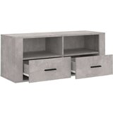 TV ormarić boja betona 100 x 35 x 40 cm od konstruiranog drva | shoptok.hr