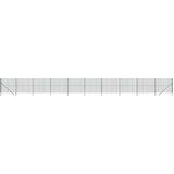  Ograja iz žične mreže zelena 1,6x25 m pocinkano jeklo | Shoptok.si