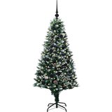 vidaXL Umjetno božićno drvce Zelena 150 cm PVC i Čelik i Plastika | shoptok.hr
