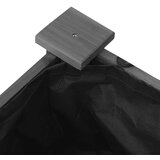  Korito s podlogo in kolesi sivo 71x37x80 cm trden les | Shoptok.si