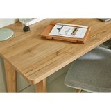 Livetastic KOTNA PISALNA MIZA leseni material bela, barve hrasta | Shoptok.si