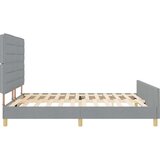  Krevetna Konstrukcija Svjetlosiva 180x200 cm Tkanina | shoptok.hr