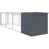  Kućica za pse s igralištem antracit 110 x 405 x 110 cm čelična | Shoptok.si