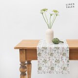 Linen Tales Laneni nadstolnjak 40x200 cm White Botany – | shoptok.hr