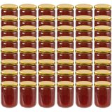  Staklenke za džem sa zlatnim poklopcima 48 kom 230 ml | shoptok.hr