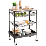 Kolica KUHINJSKA S RADNOM PLOČOM 60,5X40,5X78,5 INOX FIVE | shoptok.hr