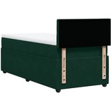 Box spring krevet s madracem tamnozeleni 90x190 cm baršunasti | shoptok.hr