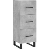 Maison Chic Komoda - Predalnik betonsko siva 34,5x34x90 cm inženirski les, (21718425) Cene