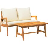 Bistro set 2 Komad Prirodna nafta Čvrsto drvo akacije | shoptok.hr