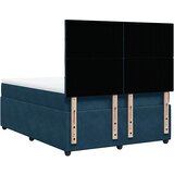  Krevet s oprugama i madracem tamnoplavi 140x190 cm baršunasti | shoptok.hr