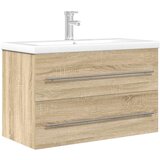 vidaXL 2-dijelni set kupaonskog namještaja boja hrasta sonome drveni | shoptok.hr
