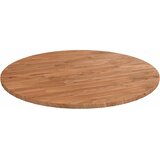  Okrugla stolna ploča smeđa Ø50x1,5 cm tretirana hrastovina | shoptok.hr