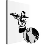  Slika - Banksy Mona Lisa with Rocket Launcher (1 Part) Vertical 40x60 Premium Print | shoptok.hr
