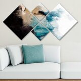 Wallity 4MDF1540705037 multicolor decorative mdf painting (4 pieces) | ePonuda.com