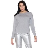 Leone 1947 Majice z dolgimi rokavi Woman T-Shirt Long Sleeves Pearl Siva Cene