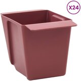  Kutije za cvijeće za Euro palete 24 pcs Smeđa 13,5 x 9 x 9,5 cm | shoptok.hr