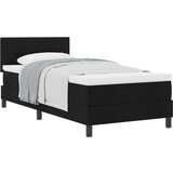  Postelja z vzmetnico z vzmetnico Črna 80 x 200 cm blago, (5000126432) | Shoptok.si