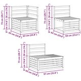  Set vanjskih sofa 6 Komad Prirodna Čvrsto drvo akacije | shoptok.hr