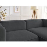 Bobochic Paris Temno siva kotna sedežna garnitura iz tkanine bouclé (desni kot) Zephyr – | Shoptok.si