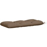  Jastučići za klupe - 2 dijela VIANEN 100% poliester Sivosmeđa - Sivosmeđa 110 x 50 x 12 cm | shoptok.hr