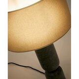 Kave Home Temno zelena/bež marmorna namizna svetilka s tekstilnim senčilom (višina 57 cm) Vex – | Shoptok.si
