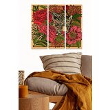Wallity MDF1233913279 multicolor decorative mdf painting (3 pieces)