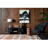 Dutchbone Črn fotelj iz tkanine bouclé Rodin – | Shoptok.si