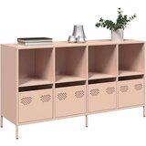 vidaXL Komoda ružičasta 135x39x73,5 cm hladno valjani čelik | shoptok.hr
