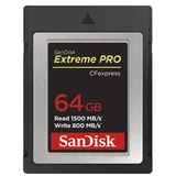 Sandisk Extreme PRO CFexpress Card Tip B, 64GB, 1500MB/s Branje, 800MB/s Zapisovanje - SDCFE-064G-GN4NN